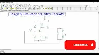 Hartley oscillator Design using BJT | virtual Lab (in TINA-TI) | Simulation of LC Oscillators