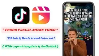 How to Create Pedro Pascal Eating Sandwich Video Meme Tiktok | pedro pascal meme capcut template