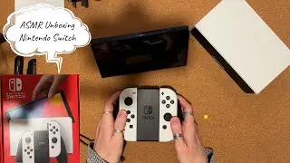 ASMR Nintendo Switch OLED Unboxing | Whispering