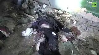 Кадры с ликвидированными в Воронежской области диверсантами.