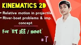 JEE : Kinematics | class 11 | IIT JEE Physics | Relative motion in projectile | River boat Problems