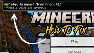 Import addon failed fixing issue | MCPE 1.21