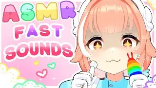 WARNING: super fast aggressive ASMR to knock you out!  🌈♡
