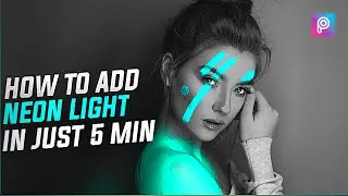 How To Add Cool Neon Light effect On PicsArt | face neon lights effect on PicsArt app