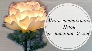 🌺Мини-светильник Пион из изолона 2 мм. Цветы из изолона. DIY isolon flower 🌺