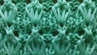 Делюсь  прелестным узором со всеми , кто любит вязать.