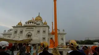 Nishan Saheb Chola Changing - Gurudwara Bangla Saheb