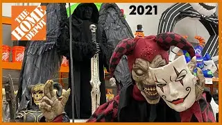 Home Depot Halloween 2021 : Full Animatronic Setup : Store Walkthrough & Tour