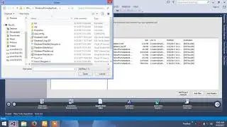 How to create project setup with database in visual studio