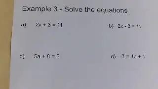 Introduction to two-step equations