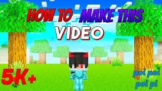 Minecraft pocket edition how to make video  poi poi pi  full tutorial video😁 #minecraft #trending