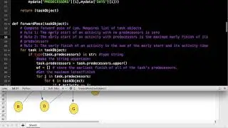 Part 2 : How to automate CPM (Critical Path Method)  in Python 3 : Scripting and program execution