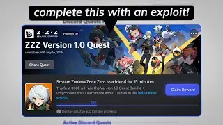 Complete Zenless Zone Zero Discord Quest Without Downloading!