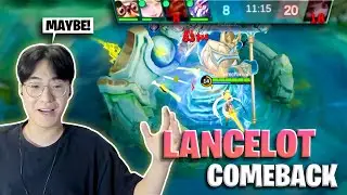 Noob Early, Carry Late game. LANCELOT COMEBACK | Mobile Legends