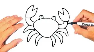 How to draw a Crab Step by Step | Crab Drawing Lesson