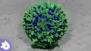 Blender Модель странной шарообразной штуки из geometry nodes