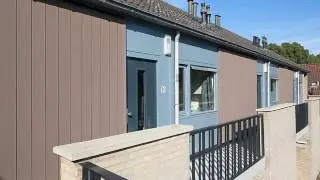 attaching wood plastic board to concrete wall