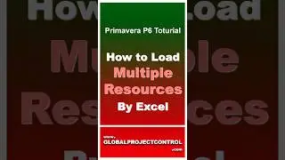 🔴 How to Load Multiple Resources By Excel #primaverap6 #p6 #planning #schedule #projectcontrols