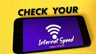 Create a GUI based application to check your internet connection speed using python Tkinter 