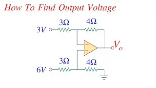 Opamp Difference Amplifier || How to Find Output Voltage || Opamp circuit Solved Problems