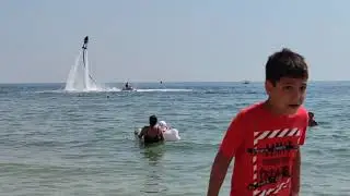 Пляж 13 ст. б.ф. Одесса. гидро Джет пак