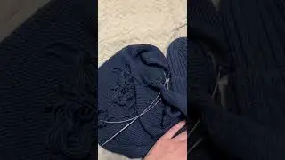 Комплект шапка и косынка из мериноса 