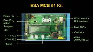 8051 Microcontroller kit Introduction and programming procedure with Keil c51 (ESA MCB 51)