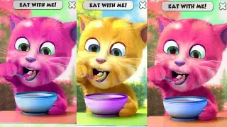 Talking Ginger Eating Soup🍲🍲🍲