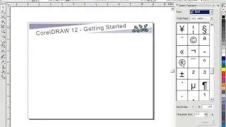 How to Insert Character in Corel Draw - Inserting Character in Corel Draw
