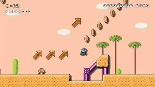 How to get 14.111 on the desert title screen level - Super Mario Maker 2