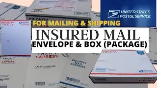 How to Insured Mail the Envelope and Box Package using Post Office Service Domestic Only