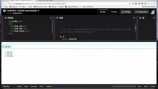 Web Essentials: border + underline example