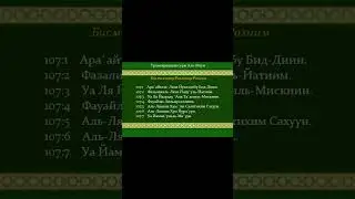 Сура 107 «Аль-Маун | Милостыня, Мелочь» - транскрипция | красивое чтение | произношение