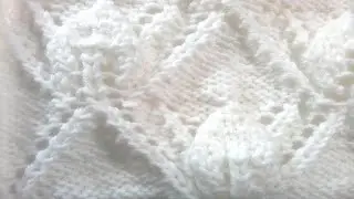 ЛИСТИКИ В РОМБЕ// Спицы// Часть 2