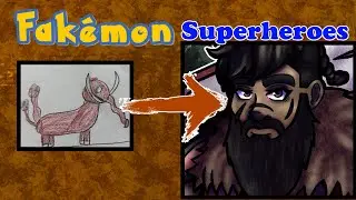 ARTIST Turns SUBSCRIBER Fakemon into Superheroes (Episode 133) [Speedpaint-Story-Notes]