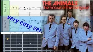 (Best Guitar Lesson) The Animals - House of the Rising Sun (very easy)