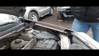 Установка газового упора Nissan Almera G15
