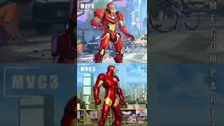 Marvel Tokon vs UMVC3 Iron Man comparison side by side