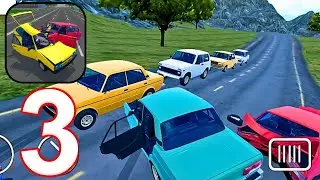 Russian Car Crash Simulator - Gameplay Walkthrough, Forest Road Map (iOS, Android)