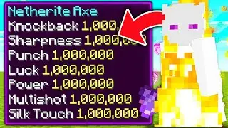 Minecraft, But Damage Gives OP Enchants...