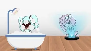 teleported into the bathtub🔥 ~ gacha heat ? gacha life meme