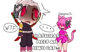 Hashiras meet an uwu cat || Gacha Club || Demon Slayer || Kny || Random