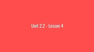 JNEL POE: Unit 2.2 - Lesson 4