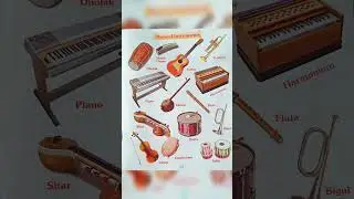 Musical instruments Name \\ 10 Musical Instruments Name In English #shorts #short #youtubeshorts