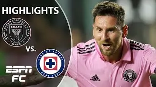 Inter Miami vs Cruz Azul 2-1 All Goals & Highlights 2023 Lionel Messi Debut  Goal 🔥