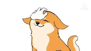 Patting doge but it's animated