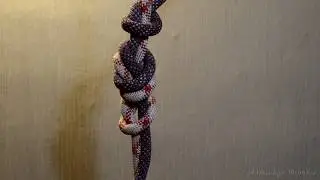 встречный простой узел для связывания двух верёвок одинакового диаметра