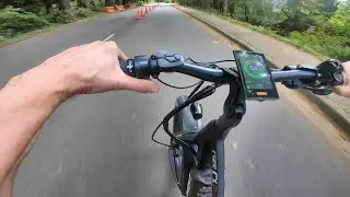 Rize RX PRO 1000 watt mid drive ebike review & test ride - super aggressive Stanley Park at 56 kmh!