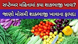 સપ્ટેમ્બર મહિનામાં કયા શાકભાજી ખાવા જોઈએ