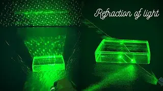 Refraction of light through glass slab // refraction of light // Glass slab